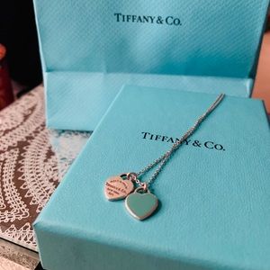 Return to Tiffany Mini Double Heart Tag Pendant